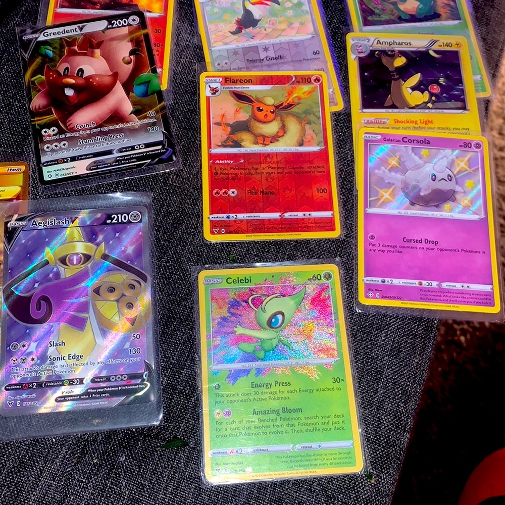 Pokémon cards celebi or Inquire on any